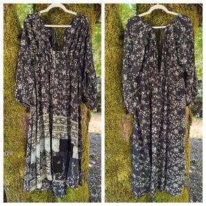 Kantha Bae Silk Moonlight Maxi Dress